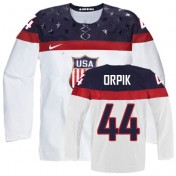 Olympic Hockey Authentic Men's Brooks Orpik Team USA Jersey: 2014 White #44 Home